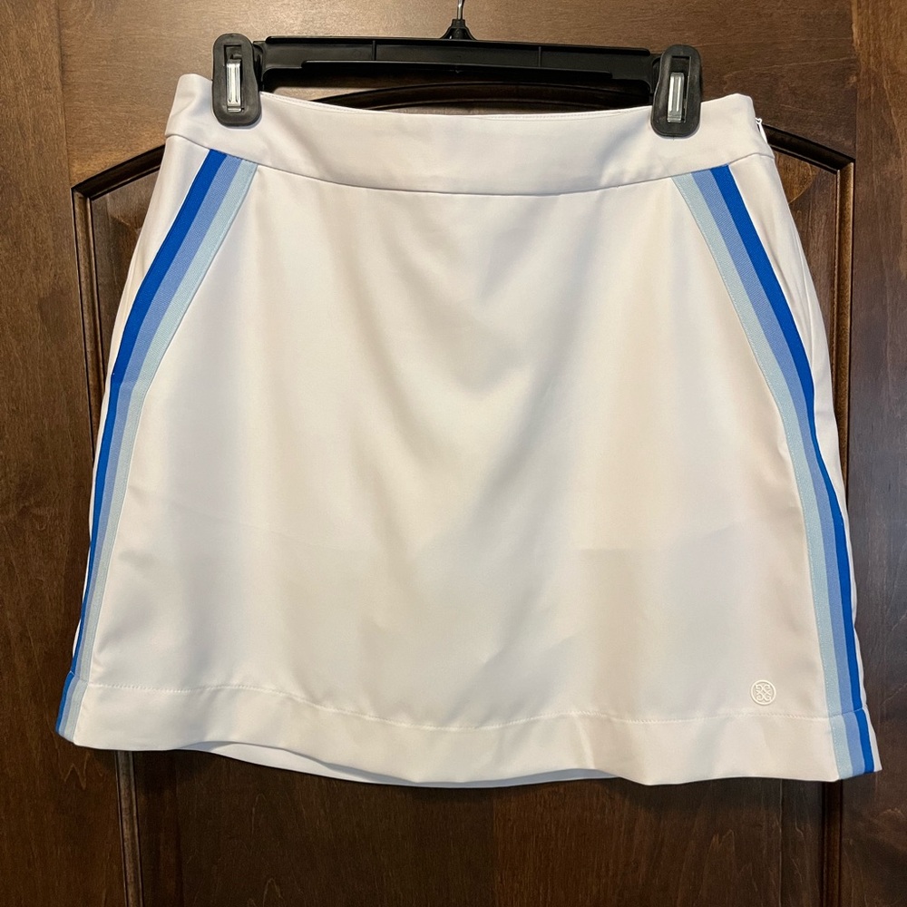 GFore white with blue trim skort